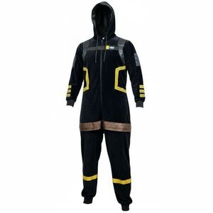 Fortnite  Spirit Halloween Adult L/XL Black Jumpsuit Costume Cosplay Gamer
